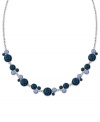 Casual contemporary is the theme in this necklace from 2028. Crafted from hematite-tone mixed metal and adorned with glass accents, the necklace makes the perfect complement no matter the occasion. Approximate adjustable length: 16 inches. Approximate width: 1/3 inch.