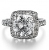 18k White Gold Plated Use Swarovski Elements Crystal Women's Engagement Wedding Ring R226 (Black Friday Deal )