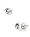 These classic and radiant bezel stud earrings look brilliant with 1.0 ct. t.w.