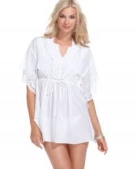 Cover up in style with Raviya's cotton tunic! The eyelet details give it a charming, feminine look. (Clearance) Cover up in style with Raviya's cotton tunic! The eyelet details give it a charming, feminine look. (Clearance)