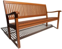 Strathwood Basics All-Weather Hardwood 3-Seater Bench Strathwood Basics All-Weather Hardwood 3-Seater Bench