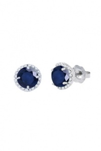 Effy Jewlery Gemma Sapphire and Diamond Earrings, 2.20 TCW