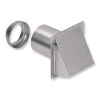 Broan 885AL Wall Cap Aluminum for 3 and 4 round duct