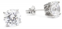 Myia Passiello Essentials Swarovski Zirconia 2 Carat Round Stud Earrings Myia Passiello Essentials Swarovski Zirconia 2 Carat Round Stud Earrings