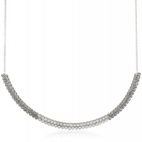 Judith Jack Starlight Sterling Silver, Marcasite and Cubic Zirconia Collar Necklace