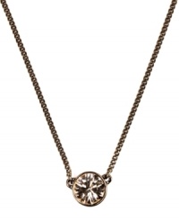 Minimalist style, maximum shine. Givenchy's brown gold-plated mixed metal necklace features smoky quartz-colored silk glass stones. Approximate length: 16 inches + 2-inch extender. Approximate drop: 3/8 inch. Minimalist style, maximum shine. Givenchy's brown gold-plated mixed metal necklace features smoky quartz-colored silk glass stones. Approximate length: 16 inches + 2-inch extender. Approximate drop: 3/8 inch.