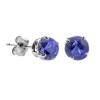 1/4 CT Tanzanite Stud Earrings 14k Gold (I1-I2 Clarity)