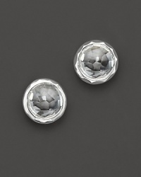 From the Silver collection, stud earring with clear quartz stone. Designed by Ippolita. From the Silver collection, stud earring with clear quartz stone. Designed by Ippolita.