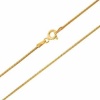 18K Gold Over Sterling Silver 1mm Snake Chain Necklace 14 16 18 20 24 30