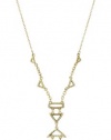 House of Harlow 1960 Gold-Plated Small Geometric Drop Necklace