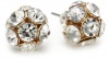 Nine West Star-Struck Fireball Gold-Tone Crystal Fireball Stud Earrings