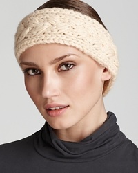Super thick and super soft, Portolano's chunky cable headband is a cute way to keep wind-whipped ears at bay. Super thick and super soft, Portolano's chunky cable headband is a cute way to keep wind-whipped ears at bay.