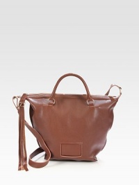 Pebble-grain leather covers this roomy carryall, perfect to hold all of your everyday essentials. Double top handles, 6½ dropAdjustable shoulder strap, 21½-23½ dropTop zip closureOne inside zip pocketTwo inside open pocketsCotton lining15½W X 13H X 4DImported Pebble-grain leather covers this roomy carryall, perfect to hold all of your everyday essentials. Double top handles, 6½ dropAdjustable shoulder strap, 21½-23½ dropTop zip closureOne inside zip pocketTwo inside open pocketsCotton lining15½W X 13H X 4DImported