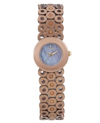 Become the center of attention with this uniquely designed timepiece from Carolee. Become the center of attention with this uniquely designed timepiece from Carolee.