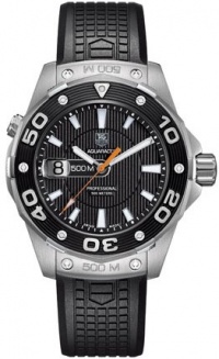 TAG Heuer Men's WAJ1110.FT6015 Aquaracer 500 M Rubber Strap Watch TAG Heuer Men's WAJ1110.FT6015 Aquaracer 500 M Rubber Strap Watch