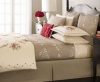 Martha Stewart Collection Bedding, Dreamtime Floral Boudoir 13 x 19 Decorative Pillow Beige Emb