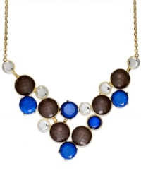 A cascade of circular resin beads add a captivating look to this bib necklace from INC International Concepts. Crafted in 12k gold-plated mixed metal. Approximate length: 18 inches + 3-inch extender. Approximate drop: 5 inches. A cascade of circular resin beads add a captivating look to this bib necklace from INC International Concepts. Crafted in 12k gold-plated mixed metal. Approximate length: 18 inches + 3-inch extender. Approximate drop: 5 inches.
