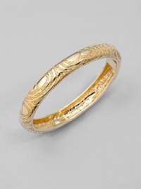 From the Kali Zen Collection. Textured 18K gold in a slim, polished design.18K yellow gold Width, about ¼ Diameter, about 2½ Clasp closure Made in Bali From the Kali Zen Collection. Textured 18K gold in a slim, polished design.18K yellow gold Width, about ¼ Diameter, about 2½ Clasp closure Made in Bali
