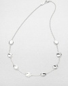 From the Scultura Collection. Organically-shaped, sterling silver beaded links on a delicate link chain. Sterling silverLength, about 16-18 adjustableLobster clasp closureImported 