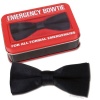 Emergency Silk Like Bowtie with Metal Attachment New