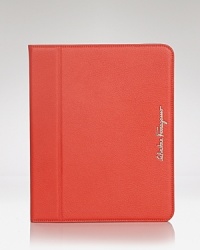 As the perfect hybrid of style and functionality, this leather Salvatore Ferragamo iPad case is a major multi-tasker. As the perfect hybrid of style and functionality, this leather Salvatore Ferragamo iPad case is a major multi-tasker.