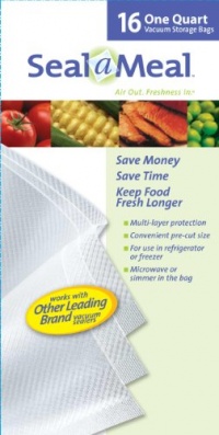 Seal-a-Meal FSSMBF0216-015P 1-Quart Heat-Seal Bags, 16 Bags Seal-a-Meal FSSMBF0216-015P 1-Quart Heat-Seal Bags, 16 Bags