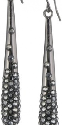 Kenneth Cole New York Modern Garnet Pave Stick Linear Drop Earrings