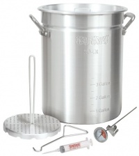 Bayou Classic 3025 30-Quart Aluminum Turkey Fryer Pot with Accessories Bayou Classic 3025 30-Quart Aluminum Turkey Fryer Pot with Accessories