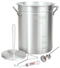 Bayou Classic 3025 30-Quart Aluminum Turkey Fryer Pot with Accessories