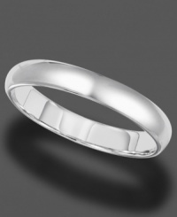 With a rounded edge and slender band, this gleaming 14k gold ring is perfect for every day. Size 4-8. With a rounded edge and slender band, this gleaming 14k gold ring is perfect for every day. Size 4-8.