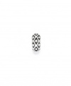 A pretty, patterned bead in etched sterling silver. Donatella is a playful collection of charm bracelets and necklaces that can be personalized to suit your style! Available exclusively at Macy's.