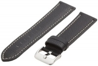 Hadley-Roma Men's MSM906RA-220 22-mm Black Genuine Leather Watch Strap Hadley-Roma Men's MSM906RA-220 22-mm Black Genuine Leather Watch Strap