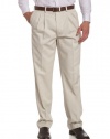 Savane Men's Pleated Wrinkle Free Twill