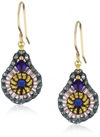 Miguel Ases Blue Quartz and Swarovski Mini Tear Drop Earrings Miguel Ases Blue Quartz and Swarovski Mini Tear Drop Earrings