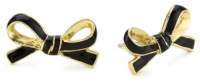 Kate Spade New York Skinny Mini Bow Black Stud Earrings