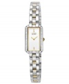 Structured lines and gold tones create a wonderful balance on this Citizen Watch. With Eco-Drive technology, harnessing both natural and artificial light.