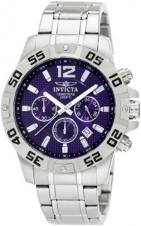 Invicta Men's 1502 Chronograph Blue Dial Stainless-Steel Watch Invicta Men's 1502 Chronograph Blue Dial Stainless-Steel Watch
