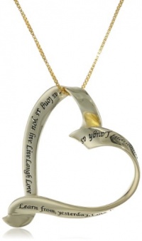 Sterling Silver Learn From Yesterday, Love for Today, Hope for Tomorrow, Laugh As Much As You Breathe, Love As Long As You Live. Live Laugh Love Open Heart Pendant Necklace, 18 Sterling Silver Learn From Yesterday, Love for Today, Hope for Tomorrow, Laugh As Much As You Breathe, Love As Long As You Live. Live Laugh Love Open Heart Pendant Necklace, 18