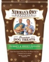 Newman's Own Organics Premium Dog Treats, Turkey & Sweet Potato, 10-Ounce Bags (Pack of 6)