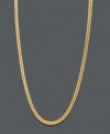 A simple layer of sophistication. This rich necklace features a foxtail chain set in 14k gold. Approximate length: 18 inches. Approximate width: 1.3 mm.