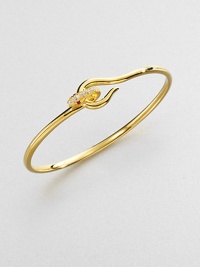 EXCLUSIVELY AT SAKS.COM From the Meadowlark Collection. An exotic yet minimalist design featuring a snake design accented with sparking white sapphires and rich rubies. 18k goldplated sterling silverWhite sapphire and rubyDiameter, about 2Hook closureImported 