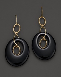 Onyx adds rich texture to links of 14K yellow gold. By Nancy B. Onyx adds rich texture to links of 14K yellow gold. By Nancy B.