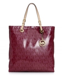 Add some signature style to your accessories arsenal with this logo print tote from MICHAEL Michael Kors. Outfitted with the iconic MK monogram and golden hardware, this posh piece is perfect for transatlantic trips or jaunts to the gym. Add some signature style to your accessories arsenal with this logo print tote from MICHAEL Michael Kors. Outfitted with the iconic MK monogram and golden hardware, this posh piece is perfect for transatlantic trips or jaunts to the gym.