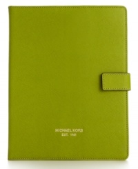 Cover your favorite gadget is haute designer style with this iPad case from MICHAEL Michael Kors. A sophisticated design accented with 18K gold hardware and logo detailing at bottom. Cover your favorite gadget is haute designer style with this iPad case from MICHAEL Michael Kors. A sophisticated design accented with 18K gold hardware and logo detailing at bottom.