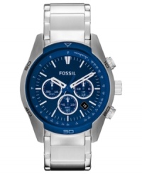 This Sport Chronograph watch from Fossil boasts sturdy steel and rich colors. This Sport Chronograph watch from Fossil boasts sturdy steel and rich colors.