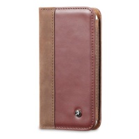 Acase Genuine Leather Wallet Case for iPhone 5 - Vintage Brown and Red Acase Genuine Leather Wallet Case for iPhone 5 - Vintage Brown and Red