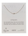 Fashion strikes: Dogeared's on-trend miniature charm necklace with a sterling silver lightning bolt.