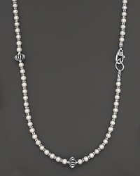 From the Luna Collection, a sterling silver and pearl necklace makes the case for a truly classic look. Designed by Lagos. ($25 from each purchase benefits BCRF) From the Luna Collection, a sterling silver and pearl necklace makes the case for a truly classic look. Designed by Lagos. ($25 from each purchase benefits BCRF)