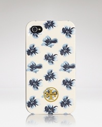 Say Hi Tech with this Tory Burch iPhone case, designed to keep your digital device looking perfectly poised (and scratch free.) Say Hi Tech with this Tory Burch iPhone case, designed to keep your digital device looking perfectly poised (and scratch free.)