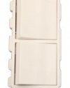 Leviton 5643-W 15 Amp, 120/277 Volt, Decora Brand Style 3-Way / 3-Way AC Combination Switch, Commercial Grade, Grounding, White